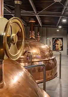 La brasserie de Fontagard, tout en cuivre en Charente-Maritime